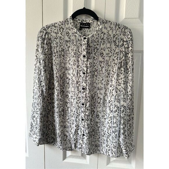 The Kooples Sport XS Print Blouse Top - Picture 1 of 5
